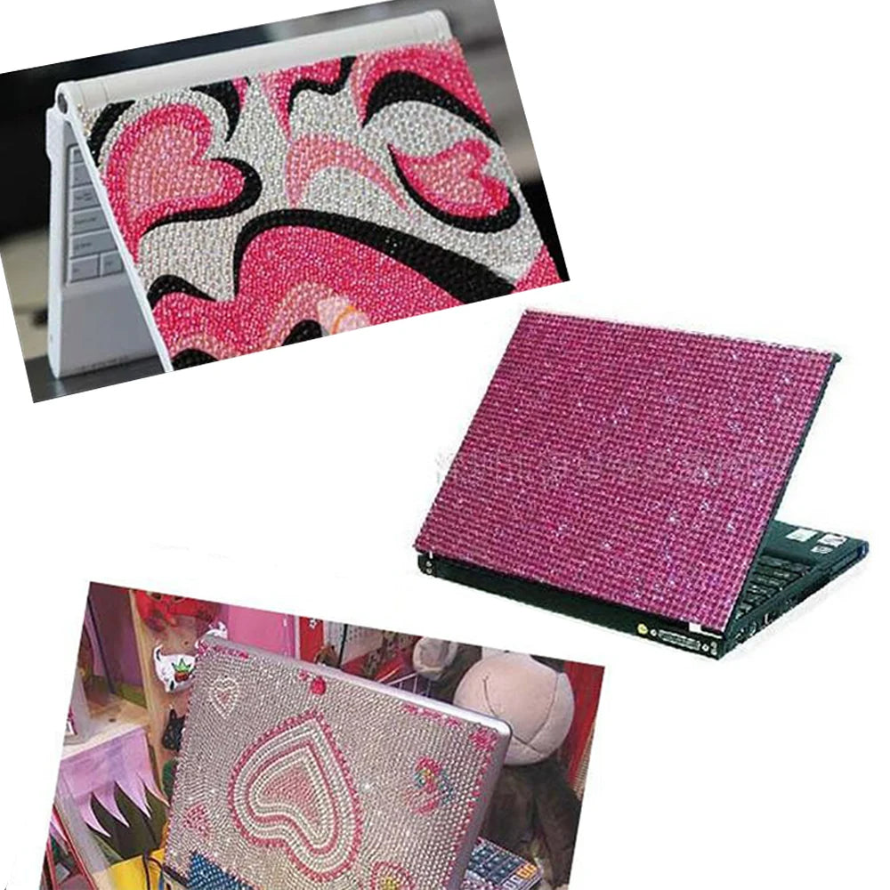 1040/900/504Pcs Acrylic Drill DIY Crystal Rhinestone Self-Adhesive Stickers for Phone Cases, Cards, and Crafts