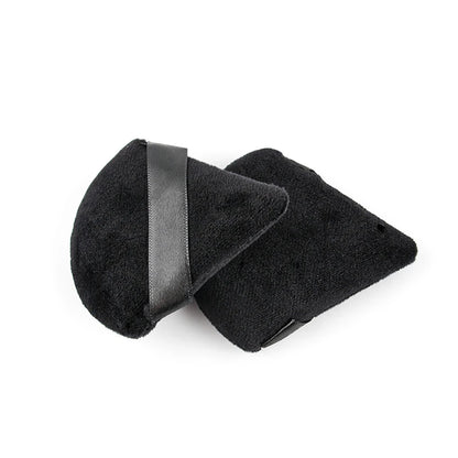 SHIDISHANGPIN Triangle Velvet Powder Puff – Reusable Face Cosmetic Sponge, Mini Cotton Makeup Puff for Foundation, Eyeshadow, and Beauty Tools (1/2/3/6pcs)