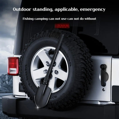 1PC Outdoor Foldable Camping Shovel – Multifunctional Hiking Entrenching Tool, Portable Garden & Survival Shovel